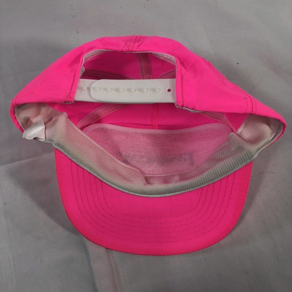 Vintage Financial Express Hat Cap Trucker Neon Pink SnapBack Mens One Size Fits - Picture 7 of 10